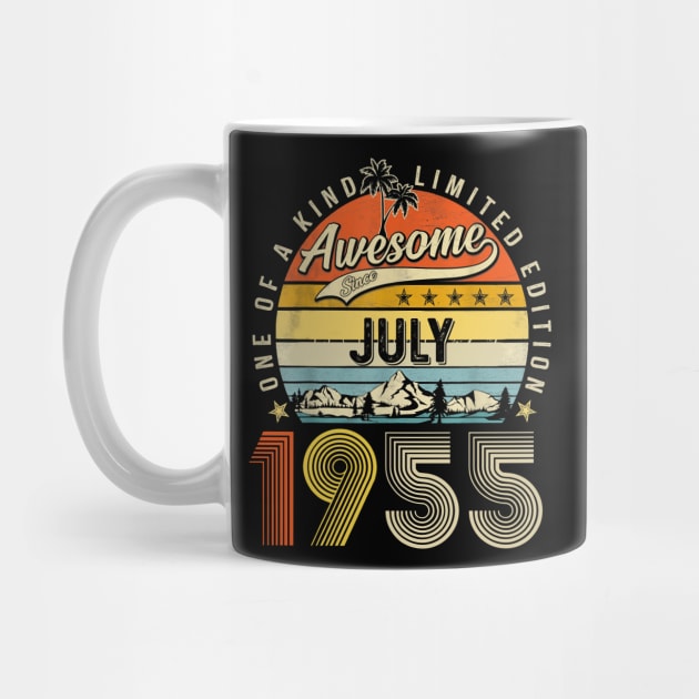 Awesome Since July 1955 Vintage 68th Birthday by louismcfarland